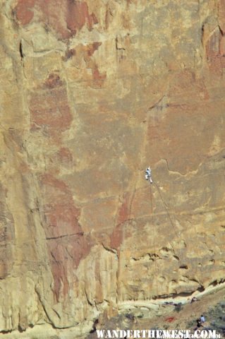 Climber at Smith Rock, Oregon
