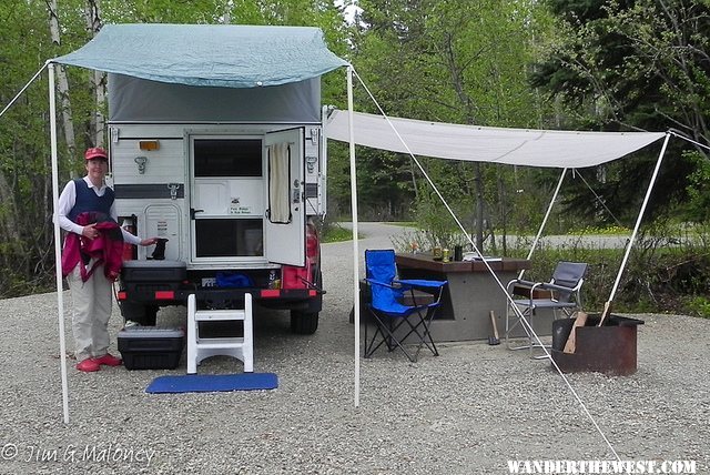 Luxury at Moose Creek Campground, Yukon