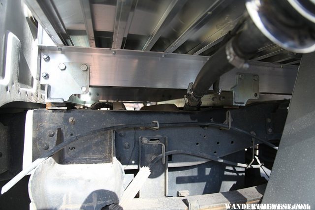 Ute flatbed frame mount view