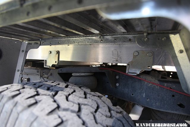 Ute flatbed frame mount view