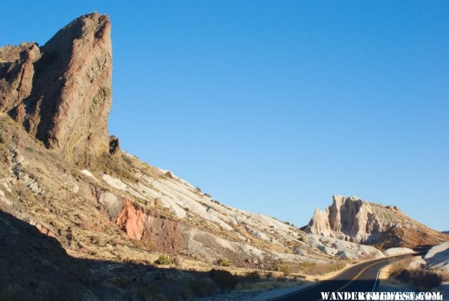 West Road near Tuff Canyon