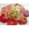 Blood orange, shaved fennel and Serrano Ham