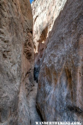In the slot of Headquarters Canyon