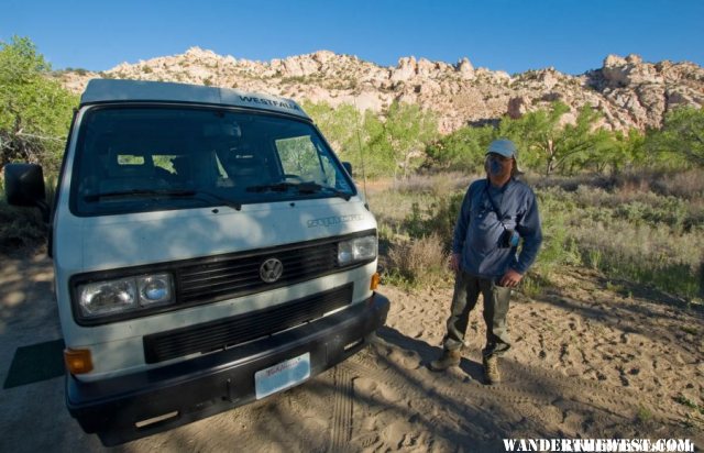 Guillermo and His Syncro in Cottonwood Wash