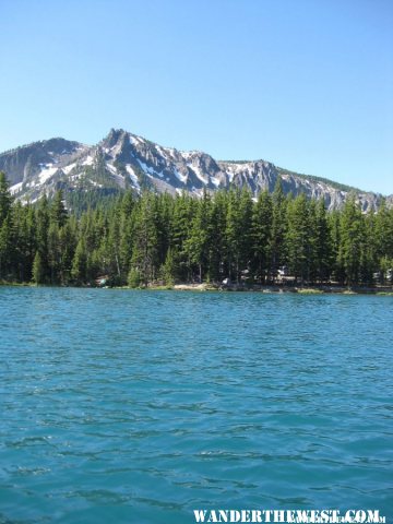 Paulina Peak from Paulina Lake.