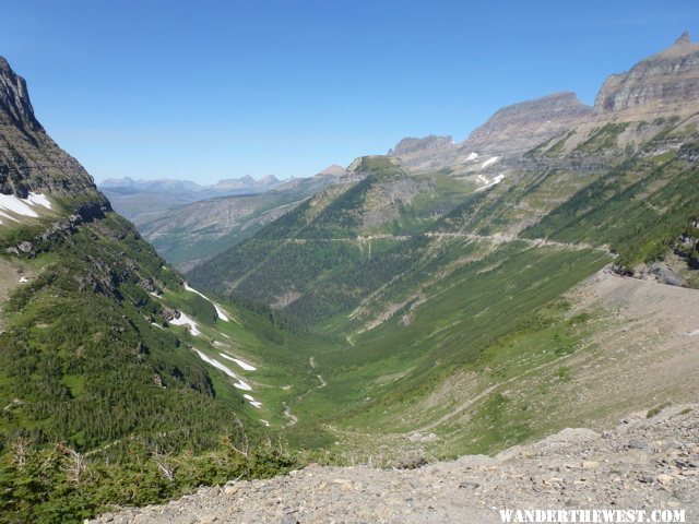 The Road Down From Logan Pass