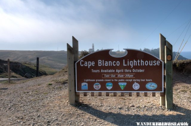 Entrance to Cape Blanco Lighthouse 