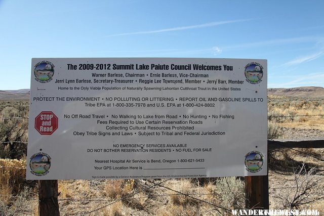 Summit Lake Reservation - Sheldon National Wildlife Refuge