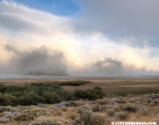 Summer Lake Dust Storm