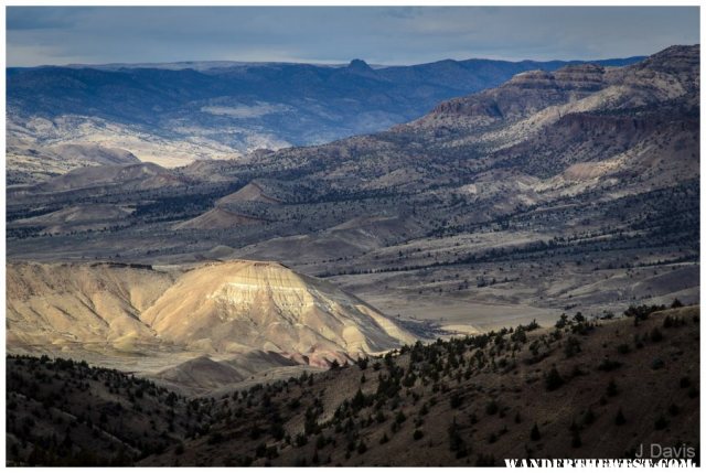 Painted Hills surrounded by potential wilderness