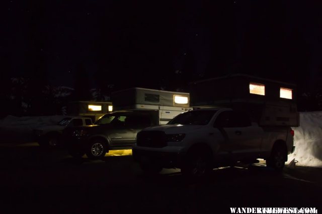 FWC lined up at Lassen Under the Stars