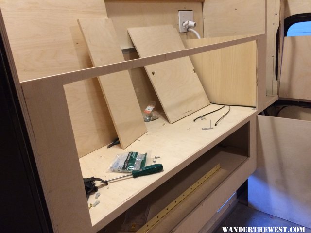 cabinet face installed