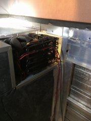 How compressor bits on fridge fit new vent opening