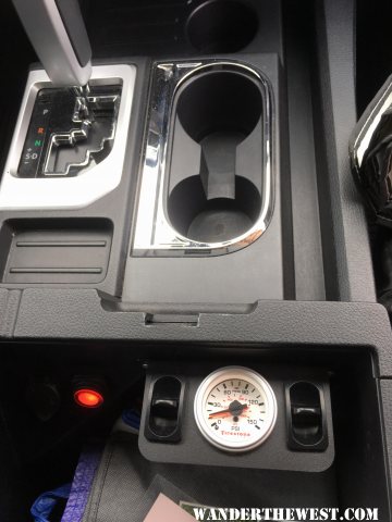 Air Compressor switch and air bag gauge