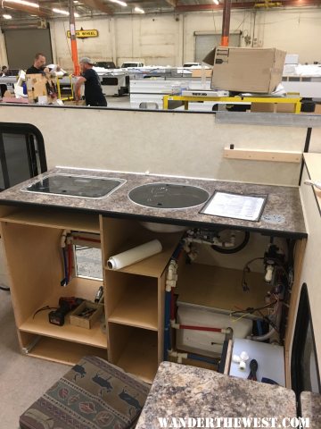 Plumbing Cabinet from Factory Floor