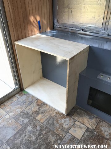 Starting the galley cabinetry