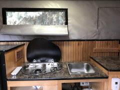 Galley with SMEV 2 burner stove and sink