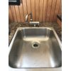sink and cold water faucet