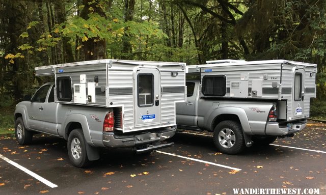 Found a twin silver Tacoma and Fleet in Olympic National Park