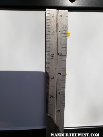 measurements corrected