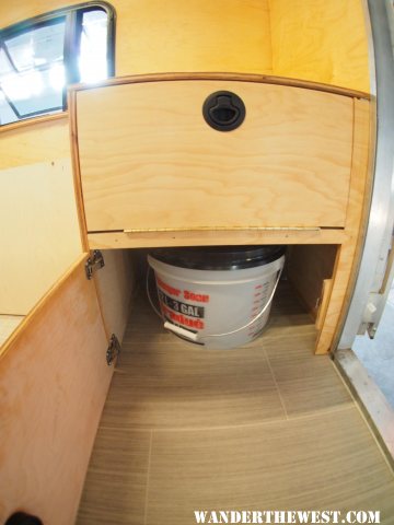 pax rear porta potti cabinet