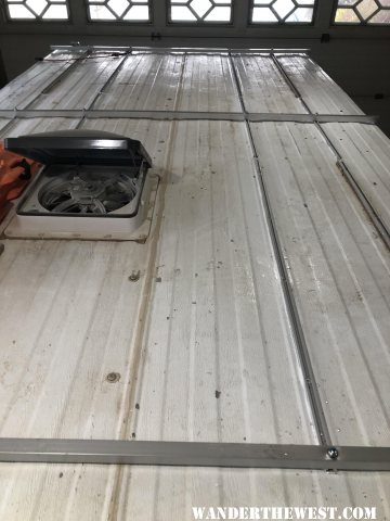 dirty roof with rack built