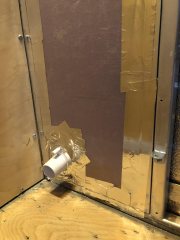 water inlet, insulated and vapor barrier sealed