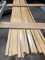 replacement wood strips drying