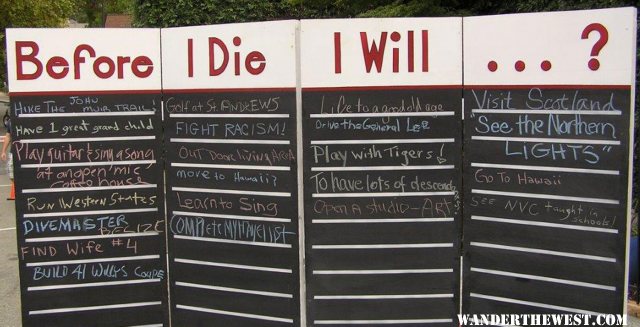 Before I Die I Will?
