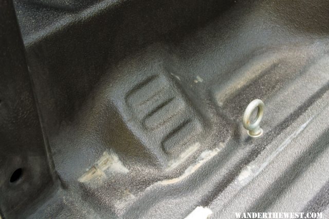 Ford Ranger Fuel Notch in Bed