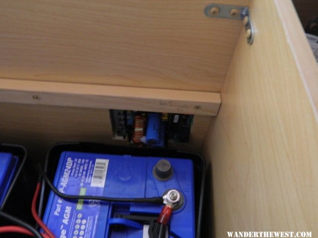 Charge controller install location in battery box.