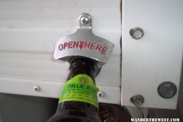 Bottle opener "Zoomed" view