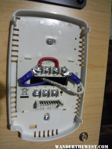 Back Of factory thermostat