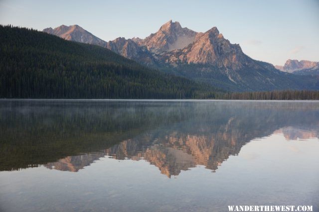 Stanley Lake in the morning