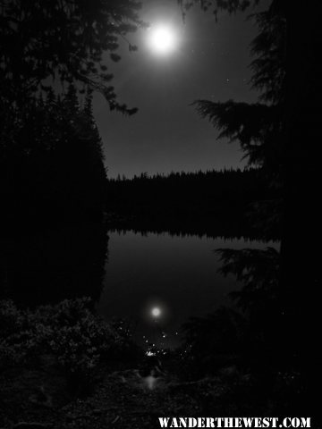 Taylor Lake at night